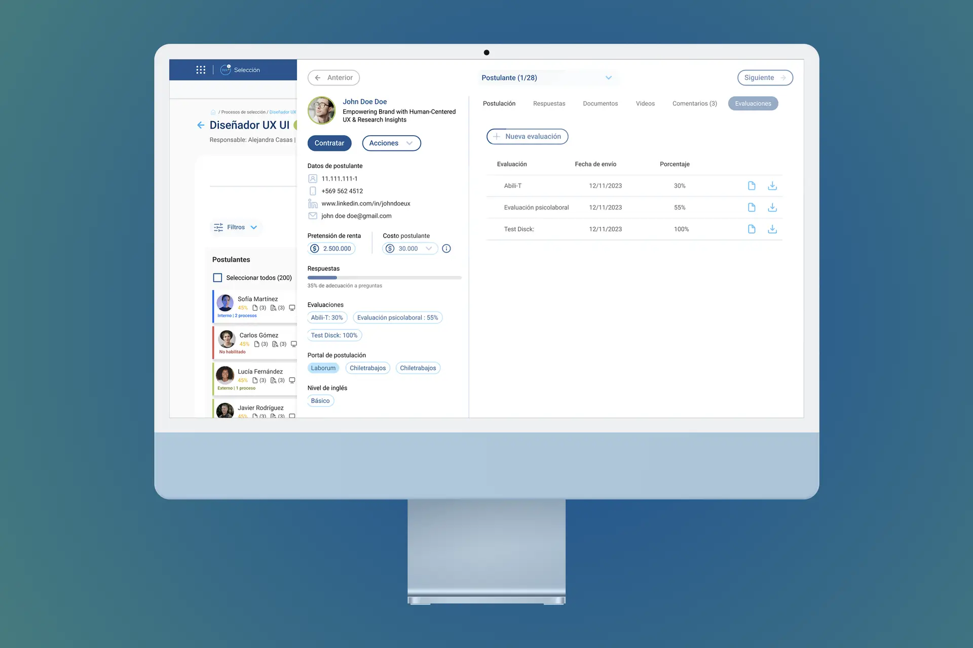 Rex+, Portal de Selección